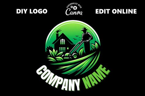 Lawn Fertilizer Diy, Lawn Care Branding, Lawn Care Business Names, Mowing Logo, Gardener Logo, Lawn Service Logo, Lawn Mowing Logo, Lawn Care Schedule, Lawn Care Logo