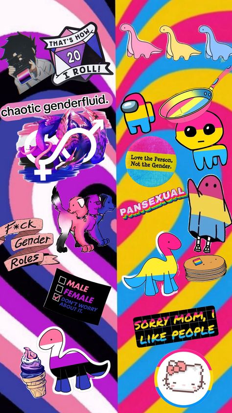 Genderfluid and Pansexuality #genderfluid #pansexual Demifluid Wallpaper, Genderfluid Wallpaper Hidden, Pan And Genderfluid Pfp, Cute Pansexual Art, Pansexual And Genderfluid, Genderfluid Names, Gender Fluid Aesthetic, Pansexual Pride Day, Pansexual Art