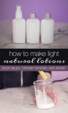 How to Make Lotion - Humblebee & Me Non Greasy Lotion Recipe, Body Lotion Diy Moisturizer, Homemade Body Lotion For Dry Skin, How To Make Lotion, Non Toxic Lotion, Diy Coconut Oil Lotion, Diy Hand Lotion, Coconut Oil Lotion Recipe, Homemade Face Lotion