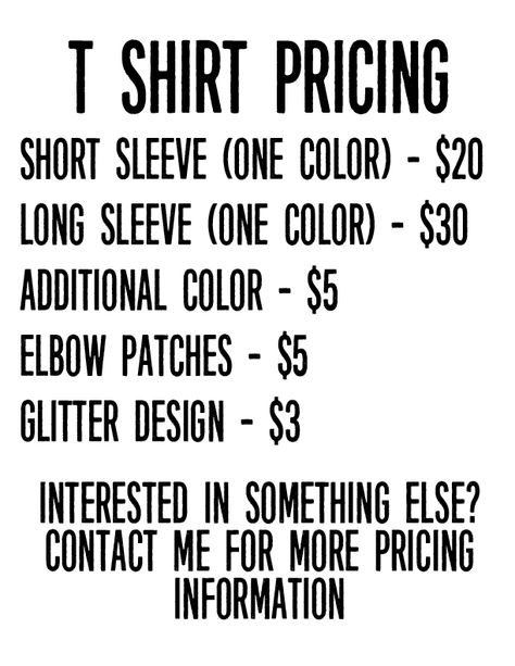 Shirt Pricing Pricing Cricut Projects, Shirt Price Chart, T Shirt Price List, Sublimation Shirt Prices, Cricut Price Chart, Vinyl Shirt Care Instructions, Vinyl Shirt Pricing, Sublimation Shirt Pricing Chart, Cricut Pricing Guide