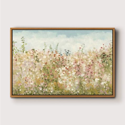 Wildflower Watercolor, Floating Frames, Artwork For Home, Painting Landscape, Gallery Art, Landscape Wall, Art Minimalist, Landscape Walls, Landscape Wall Art