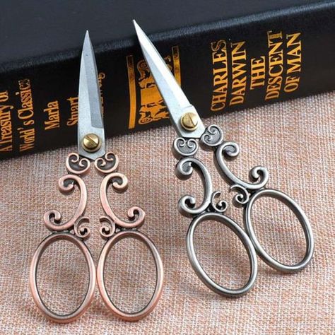 Antique Scissors, Vintage Scissors, Tailor Scissors, Cloud Pattern, Sewing Scissors, Clouds Pattern, Embroidery Scissors, Fabric Scissors, Men Hats