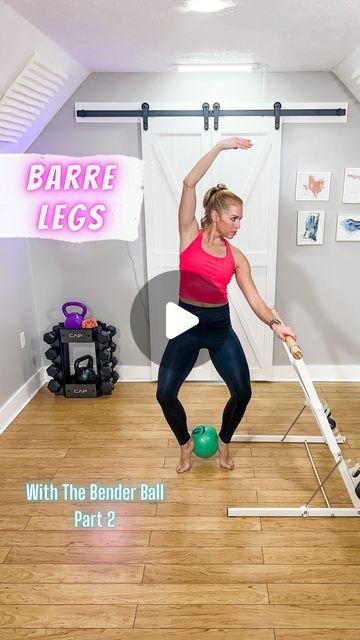 Lauren George on Instagram: "We’re still having a ball at the barre over here! 

Since one can never have too many Bender Ball Barre ideas, I’m back with round 2 of Barre Legs with one of my favorite props! 🟢

In each of these moves, the bender ball helps you increase muscle engagement or recruit new muscle groups. 💪🏻

Check out the video for details on which ball placement turns on which muscles!

Which move are you going to try first? 💬👇🏼

If you enjoyed this content, be sure to 🗂️save for your next workout and follow for more fun barre choreography!
.
.
#barreinstructor #barreworkout #barrelegs #partyatthebarre #meetmeatthebarre #barrefriendsworldwide #barrebesties" Pure Barre Workout, Barre Instructor, Pure Barre, Barre Workout, Fitness Classes, Muscle Groups, Follow For More, More Fun, Get Fit