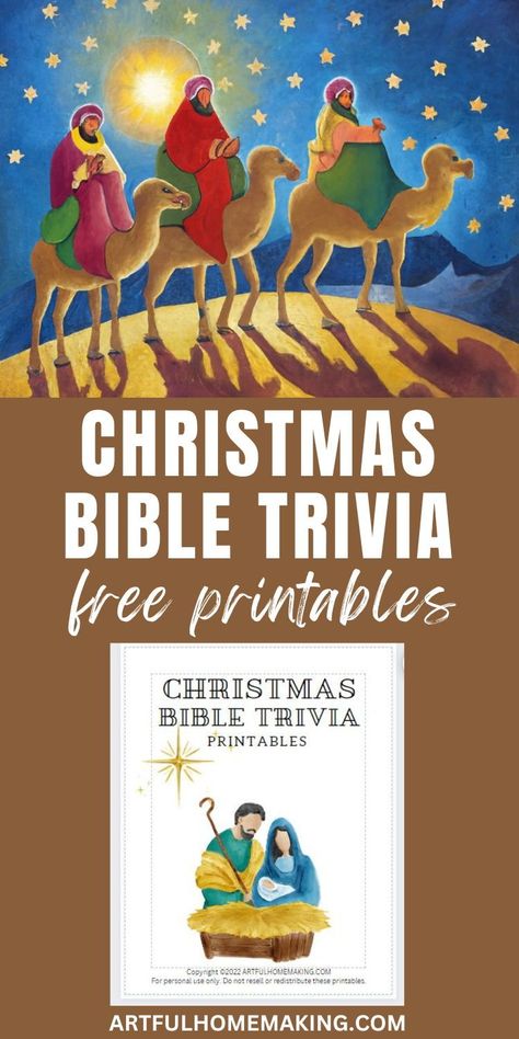 Use these free Christmas Bible trivia printables to test your family's knowledge about the birth of Jesus! Christmas Games Printable, Christmas Nativity Games For Kids, Christmas Bible Games For Kids, Christmas Bible Trivia Games With Answers, Nativity Story Games, Christmas Bible Trivia Free Printable, Bible Trivia, Advent Games, Christmas Bible Trivia