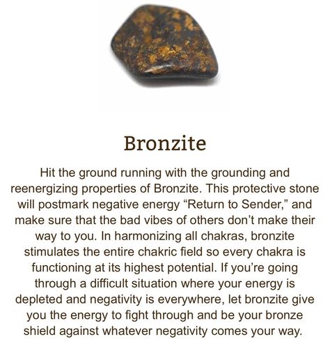 Bronzite Crystal Powers, Positivity Crystals, Best Healing Crystals, Minerals Crystals Stones, Earth Gift, Crystals Healing Properties, Spiritual Crystals, Crystal Therapy, Crystal Healing Stones