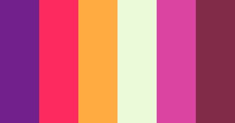 Orange Magenta Color Palette, Magenta Brown Color Palette, Red Purple Brown Color Palette, Red Violet Color Palette, Purple Yellow Red Color Palette, Orange Hex, Red Names, Hexadecimal Color, Bright Color Schemes