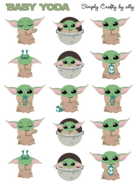 Yoda Artwork, Yoda Clipart, Decoracion Star Wars, Yoda Party, Yoda Drawing, Yoda Sticker, Yoda Images, Star Wars Baby Shower, Star Wars Crafts