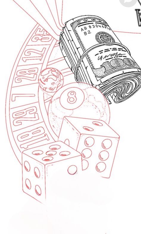 Slot Machine Drawing, Jackpot Tattoo, Tattoo Casino, Hood Tattoos, Winter Shoot, Line Artist, Chicano Style Tattoo, Men Tattoos, Tattoo Outline Drawing