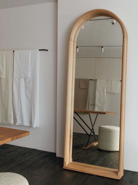 Antique Mirrors | Art Deco Mirrors | Neoclassical Mirrors | Rose Uniacke Mirror Hanging Hacks, Natural Wood Decor, Rose Uniacke, Leaning Mirror, Store Design Boutique, Antique Mirrors, Mirror Large, Mirror Plates, Art Deco Mirror