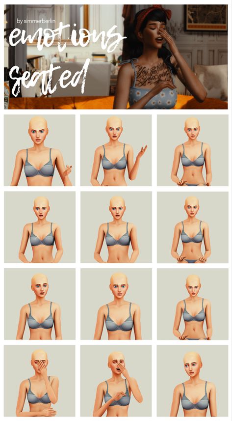 Sims 4 Machinima Poses, Sims 4 Sitting And Talking Poses, Emotional Poses, Sims 4 Couple Poses, Sims Poses, Sims 4 Stories, Ts4 Poses, Sims 4 Piercings, Sims Stories