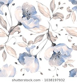 Seamless pattern with spring flowers and leaves. Hand drawn background.  floral pattern for wallpaper or fabric. Flower rose. Botanic Tile. Laces Design, Peel N Stick Wallpaper, Pink Floral Wallpaper, Natural Blush, Background Floral, Hand Drawn Flowers, Flower Rose, Flower Backdrop, Fabric Flower