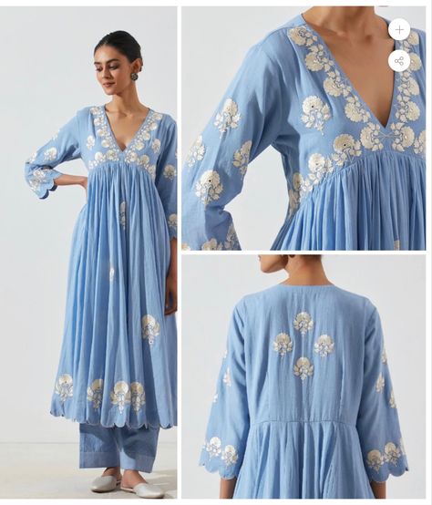 Round Kurti Designs Latest Fashion, Sleeve Length Guide Women, Drzya By Ridhi Suri, Alia Cut Dresses Design Kurti, Aliyacutt Kurti Dress, Aaliya Cut Kurti Design, Aaliya Cut Dresses, Alya Cut Kurti Design, Dark Pink Kurti Combination