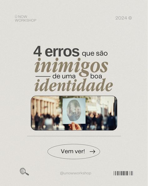 Reflexão sobre Identidade Visual: Atração ou Repulsão? Descubra como uma Presença Visual Poderosa Pode Impactar sua Marca! 🙂‍↔️ Vamos refletir juntos sobre algo que muitas vezes passa despercebido: a identidade visual da nossa marca. Já parou para pensar se ela atrai ou afasta você? Assim como na vida real, a primeira impressão é crucial. Uma identidade visual cativante vai além do apelo estético, envolve estudo e estratégia. Não podemos nos basear apenas no nosso gosto pessoal. Imagine ... Instagram Tools, Lash Lift, Social Marketing, Type Design, Design Reference, O Design, Visual Design, Mockup Design, Design Inspo