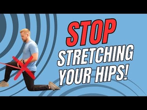 (3) STOP Stretching your TIGHT Hip Flexors - Do this instead! - YouTube Hip Flexor Stretch For Pain, Hip Flexor Exercises Strengthen, Tight Hips Stretches, Hip Flexor Pain, Hip Flexor Exercises, Hip Exercises, Tight Hip Flexors, Hip Flexor Stretch, Hip Stretches