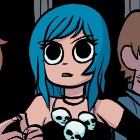 Blue Hair Pfp, Ramona Flowers Pfp, Theo Core, Ramona Scott Pilgrim, Future Pfp, Fav Cartoon, Scott Pilgrim Comic, Bryan Lee, World Icon