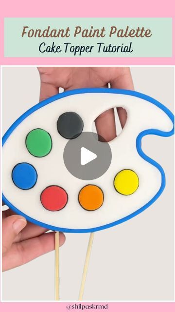 Shilpa Kerkar on Instagram: "✨Tutorial Alert : Fondant Paint Palette 🎨✨ Save it for future and let me know what do you think of this tutorial ?  @shilpaskrmd for more cakes and tutorials   #shilpakerkar #shilpaskhatarahemeradil #fondant #paintpalette #fondanttutorial #paintingcake #paintingthemecake #customcake #cakeforkids #cakeforboys #cakeforgirls #cakeforpainter #cake #ohitsperfect #cakes #cakegram #cakegoals #cakeart #cakedecoratingideas #instacake #caketutorials #cakesofinstagram #cakeinspiration #cakestagram #cakeforbirthday #cakestyle #cakeartist #homebakermom #farmingtonhillsmi #motivationalmonday" Fondant Tutorial, Instagram Tutorial, Pallet Painting, Fashion Cakes, Theme Cake, Paint Palette, Cake Tutorial, Paint Party, Cake Inspiration