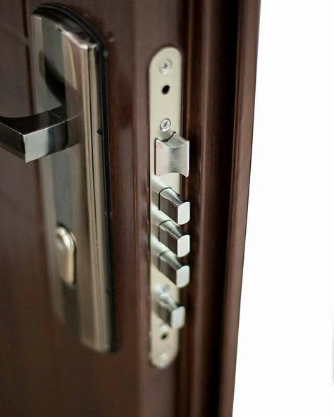 Main Door Lock Design, Door Lock Design, Main Door Lock, Main Door Handles, Door Safety Lock, Main Door Handle, Modern Gate, Metal Doors Design, Door Handle Design