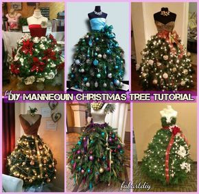 Maniquin Christmas Tree, Dress Form Christmas Tree, Mannequin Christmas Tree, Christmas Tree Dress, The Whoot, Tree Dress, Unique Christmas Trees, Cool Christmas Trees, Decoration Idea