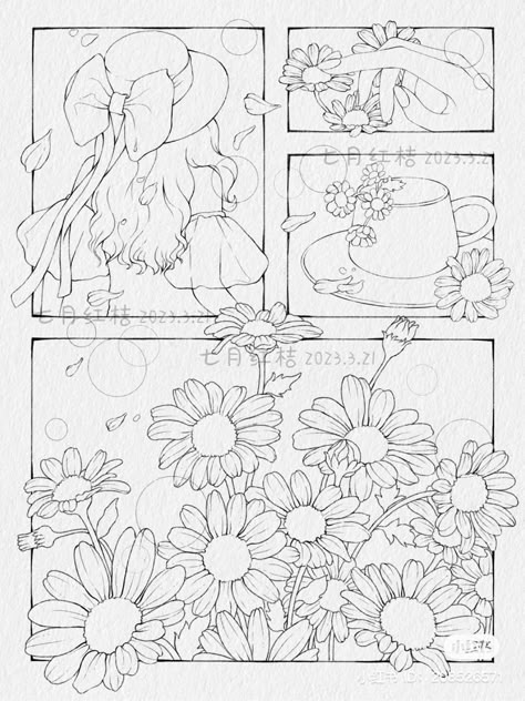 Lilo Pelekai, Popular Cartoon Characters, Fleurs Art Nouveau, Flowers Coloring Pages, Spring Drawing, Manga Coloring Book, Whimsical Art Journal, Flowers Coloring, Flynn Rider