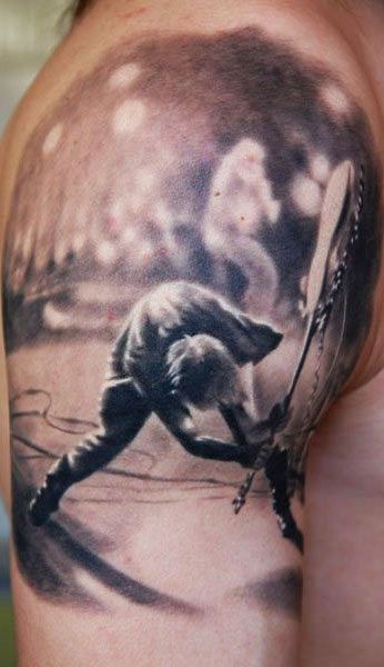 Tattoo Artist - Den Yakovlev Clash Tattoo, Concert Tattoo, Kurt Cobain Tattoo, Tattoo Pictures, Guitar Tattoo, Human Canvas, Music Tattoo, Music Tattoos, Realism Tattoo