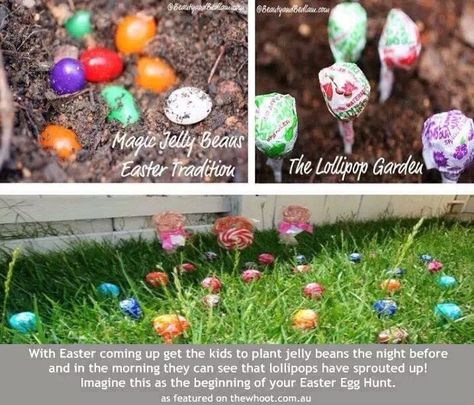 Cool Idea For Easter Bean Garden, Idea For Easter, Jelly Beans Easter, Mom Goals, Traditions To Start, Morning Activities, Easter Hunt, Easter Garden, Easter Morning