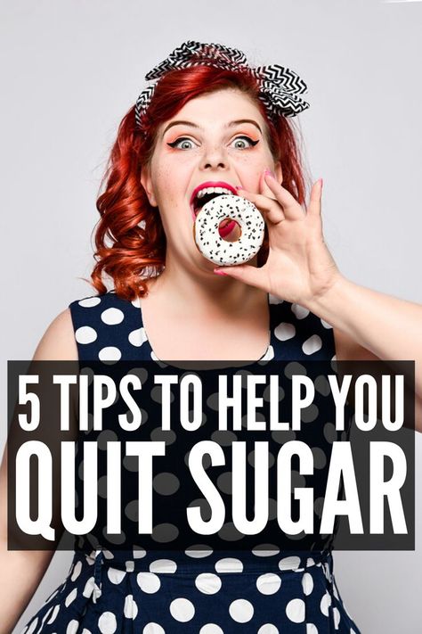 How to Quit Sugar: 5 Tips that Work | If you're trying to detox from sugar cold turkey, and want tips to help curb cravings and kick your addiction to sweet treats and carbs for good, these ideas will help! Whether you want to quit sugar in 5 days, or want to do this slowly, we're sharing 5 reasons to give up sugar, the best sugar substitutes, and how to master sugar cravings like a pro! Healthy Sugar Alternatives, No Sugar Challenge, Stop Sugar Cravings, Health Articles Wellness, Quit Sugar, Healthy Sugar, Sugar Intake, Sugar Detox, Sugar Cravings