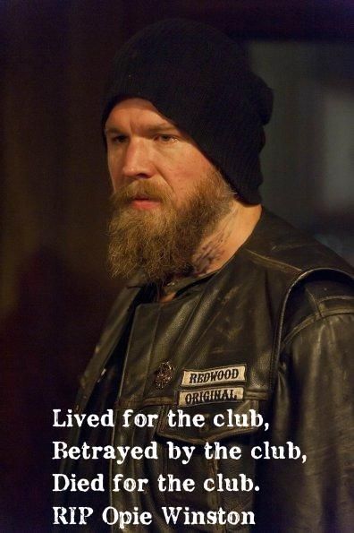 2. Opie Winston (Ryan Hurst) from Ranking the 21 Most Important Deaths on Sons… Opie Winston, Sons Of Arnachy, Gemma Teller Morrow, Gemma Teller, Kim Coates, Ryan Hurst, Sons Of Anarchy Motorcycles, Theo Rossi, Sons Of Anarchy Samcro