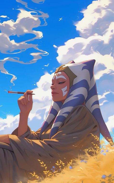 Star Wars Anime Wallpaper, Star Wars Anime Art, Anakin Ahsoka Obi Wan, Ashoka Wallpaper, Vader And Ahsoka, Ahsoka Tano Gif, Star Wars Ahsoka Wallpaper, Star Wars Ahsoka Hot, Ahsoka Tano Fanart