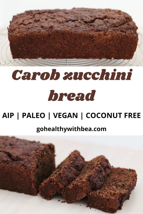 Aip Gelatin Recipes, Aip Zucchini Muffins, Aip Carob Recipes, Aip Elimination Recipes, Aip Zucchini Bread, Aip Zucchini Recipes, Aip Desserts Easy, Aip Bread Recipes, Carob Powder Recipes