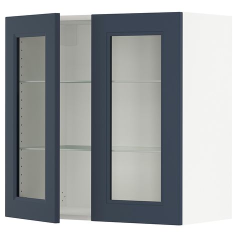 Ikea White Cabinet, Cabinets To Go, Birch Cabinets, Make A Door, Brown Doors, Kitchen System, Laminated Glass, Glass Cabinet Doors, Living Room Tv Wall