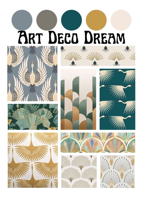 Art Deco Colour Palette, English Home Design, Art Deco Interior 1920s, Art Deco Color Scheme, Art Deco Desen, Art Deco Color Palette, Art Deco Colors, Art Deco Style Interior, Art Deco Borders