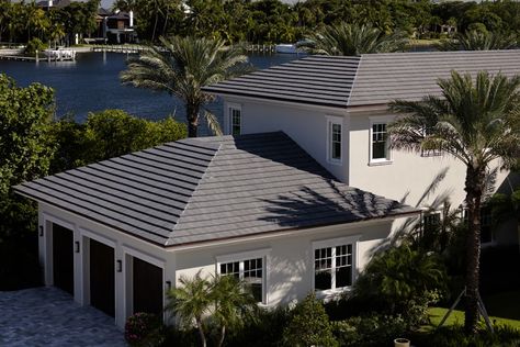 Contemporary Installations - Eagle Roofing Flat Roof Tiles, Contemporary Installation, Ridge Tiles, Concrete Roof Tiles, Roofing Options, Tile Roof, Concrete Roof, Modern Tiles, Concrete Tiles