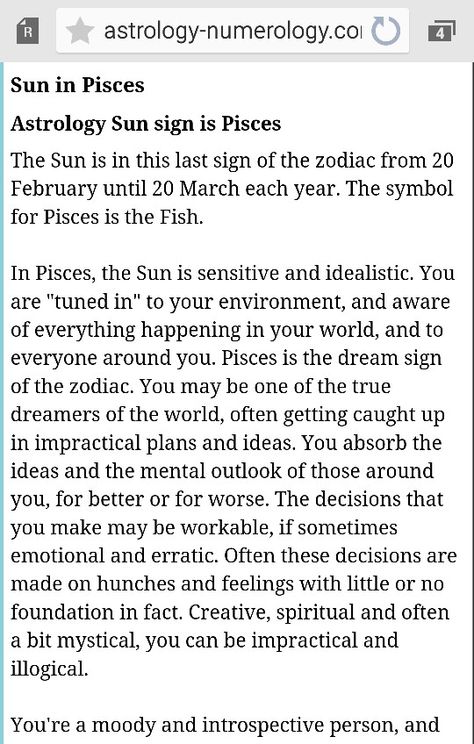 Sun in Pisces (page 1)  <  http://astrology-numerology.com/astrology_signs.html  > Sun In Pisces, Pisces Sun Sign, Mercury In Aquarius, Venus In Capricorn, Pisces Sun, Sun Quotes, Astrology Pisces, Pisces Moon, Astro Turf