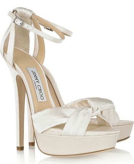 Jimmy Choo Fairy Heels from Net-a-Porter, $850 Jimmy Choo Wedding Shoes, Fun Wedding Shoes, Jimmy Choo Bridal, Nike Vans, Ivory Wedding Shoes, Dr Shoes, Satin Shoes, Jimmy Choo Heels, Bridal Sandals