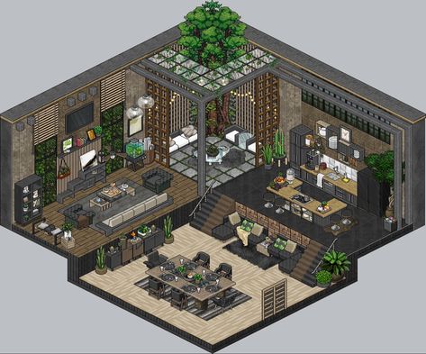 Habbo Hotel, Restaurant Layout, Small Game Rooms, Cool Room Designs, House Flippers, Minecraft Room, Sims House Design, House Outside Design, Cozy Room Decor