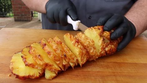 Marinated Pineapple, Fireball Pineapple, Grilled Pineapple Recipe, Healthy Cheese, Cinnamon Whiskey, Fireball Whiskey, Bbq Sides, Pineapple Recipes, Side Dishes For Bbq