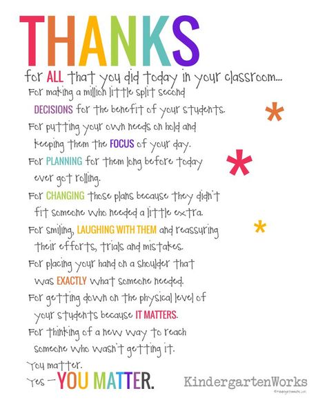 If You Didn't Hear This From Anyone Today - KindergartenWorks Teacher Appreciation Poems, Teacher Poems, Teacher Morale, Teacher Appreciation Quotes, Tatabahasa Inggeris, Teachers Week, Teaching Quotes, Appreciation Quotes, Teacher Inspiration