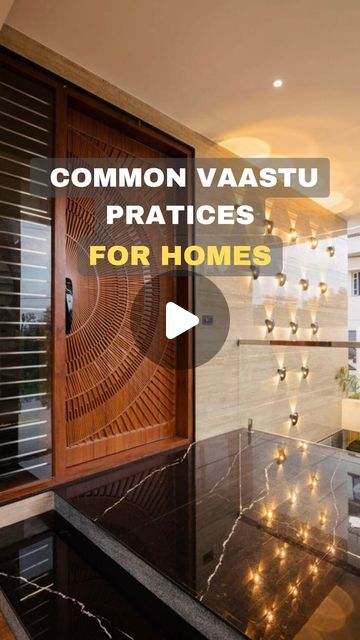 Varun Kaliga | Hyderabad Real Estate on Instagram: "Follow these for Peace and Prosperity:👇🏻  1. Entrance:  - Position the main entrance facing north or east for positive energy flow.  2. Kitchen:  - Place the kitchen in the southeast direction to enhance prosperity.  - Keep the kitchen clean and organized.  3. Bedroom:  - Avoid having a bedroom in the northeast corner.  - Position the bed with the head towards the south for restful sleep.  4. Clutter-free Center:  - Keep the central part of the house clutter-free for positive vibes.  5. Colors:  - Use auspicious colors like light blues, greens, and whites for walls and decor.  6. Symbols of Prosperity:  - Incorporate symbols of prosperity, such as a laughing Buddha or a money plant.  7. Pooja Room:  - Create a dedicated pooja (prayer) r Vastu For Pooja Room, Main Design Entrance, House Entrance Wall Decor, Buddha Entrance Decor, Entrance Corner Ideas, House Entrance Wall Design, Pooja Room Entrance Design, Main Door Color Ideas, Foyer Ideas Entryway Indian Apartments