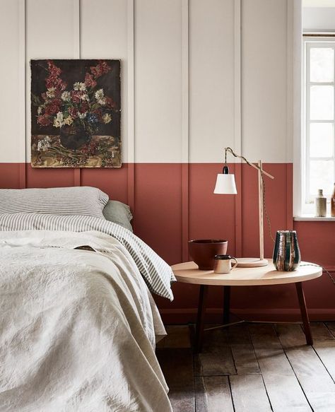 Clay Colored Obsession — house on a sugar hill Little Greene French Grey, Wit And Delight, Mediterranean Interior, Bedroom Styling, Tuscan Design, Little Greene Paint, Bedroom Red, Master Bed, French Grey