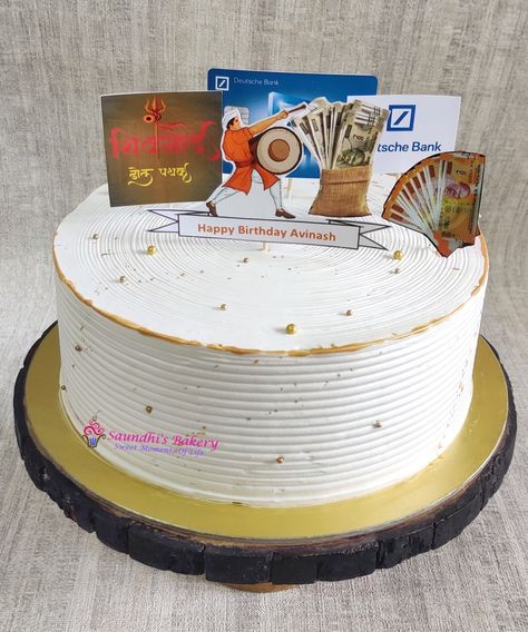 Cake for banker who is also in dhol pathak #saundhibakery #eggless #whippedcreamcake #chocolatemousse #bankercake #bank #Amanora @shivnaad_dhol #punebaker #nocakepremix #cakefromscratch #cake Cake For Banker, Cakes For Bankers, Chocolate Mousse, Whipped Cream, Birthday Cake, Happy Birthday, Cake, Birthday