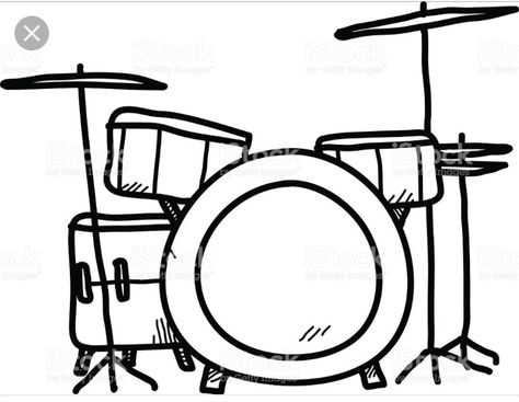 Drum Drawing, Doodle A, Witch Coffee, Graphic Design Portfolio Print, Drums Art, Vector Doodle, Drum Kit, Doodle Illustration, Hand Drawn Vector