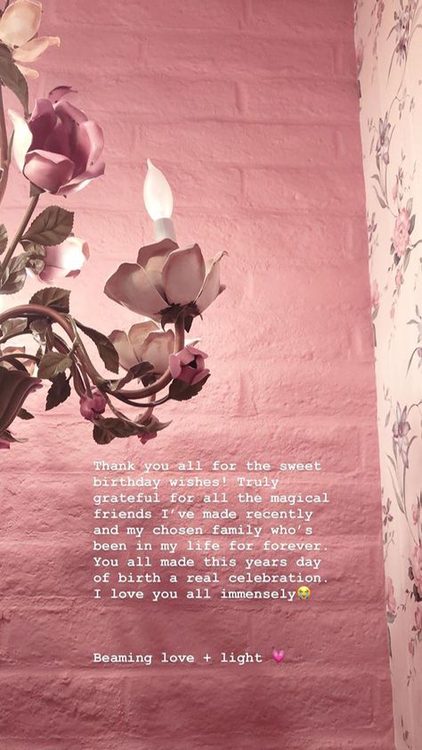 Melanie’s Instagram Story 💖 Thanks For The Birthday Wishes Instagram, Melanie Martinez Aesthetic Pink, Birthday Thank You Message Instagram, Birthday Caption For Sister, Melanie Martinez Instagram, Happy Birthday Didi, Friend Letters, Melanie Martinez Aesthetic, Happy Birthday Captions