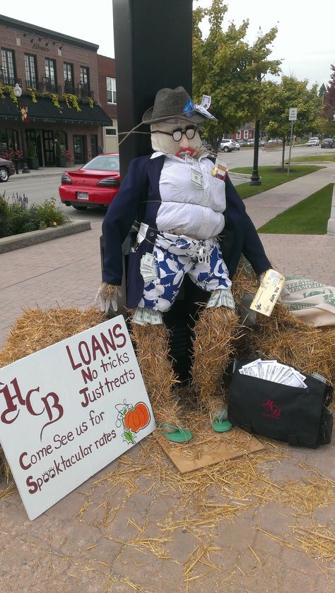 Healthcare Scarecrow Ideas, Bank Scarecrow Ideas, Baseball Scarecrow Ideas, Scarecrow Competition Ideas, Scarecrow Contest Winners, Insurance Agency, Scarecrow, Halloween Costumes