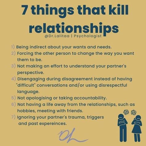 7 things that kill relationships Relationship Lessons, Relationship Therapy, Best Marriage Advice, Relationship Advice Quotes, Relationship Psychology, Healthy Relationship Tips, Narcissistic Behavior, Couples Therapy, Relationship Help