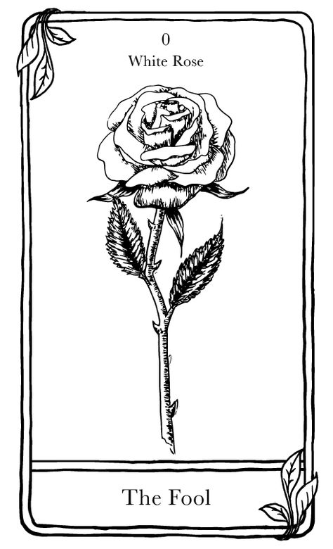 Tarot Card Tattoo With Flowers, The Fool Card Tarot, Black And White Tarot Cards, The Fool Tarot Card Art, Tarot Card Template, Tarot Card Astrology, Cards Tattoos, Tarot Svg, Card Tattoos