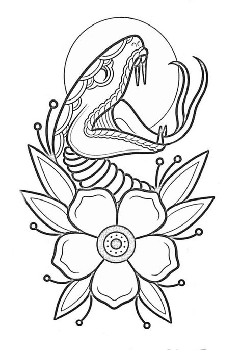 Traditional Tattoo Outline, Traditional Tattoo Stencils, Traditional Tattoo Drawings, Drawings With Meaning, Tattoo Outline Drawing, Tattoo Zeichnungen, Boho Art Drawings, Japanese Tattoos, Traditional Tattoo Design