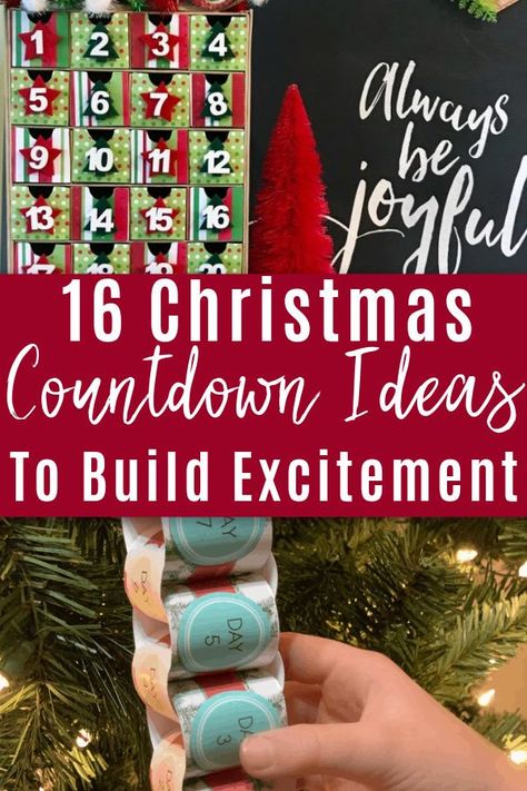 Holiday Countdown Calendar, Count Down To Christmas Ideas, Christmas Countdown Ideas, Diy Christmas Countdown, Christmas Countdown Crafts, Diy Christmas Advent, Countdown Until Christmas, Countdown Ideas, Christmas Advent Calendars