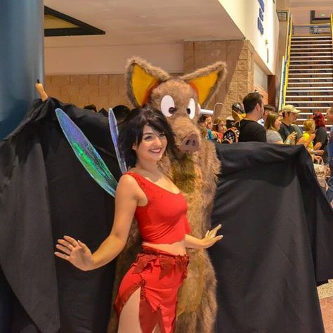 Krista & Batty #FernGully Crysta Ferngully Costume, Ferngully Cosplay, Ferngully Costume, Batty Ferngully, Batty Koda, Halloween Costumes Diy Couples, Costumes Diy, Awesome Cosplay, Halloween Party Costumes