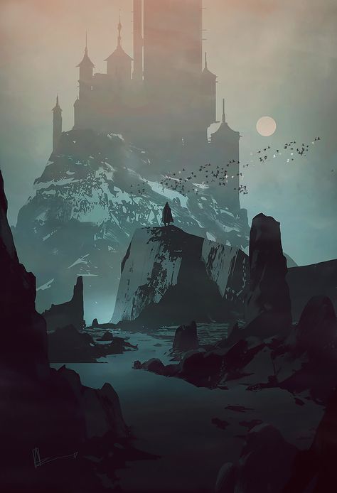 Amir Zand, Adventure Artwork, Thumbnail Sketches, Surreal Photos, Fantasy Art Landscapes, Creepy Art, Environment Design, Environment Concept Art, Fantasy Illustration