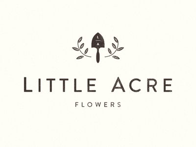 Little acre drib Garden Logos Design, Growing Logo Design, Flower Farm Logo Design Ideas, Farm Logos, Gardener Logo, Flower Farm Logo, Garden Logo, Logo For Flower Shop Branding, Florist Brand